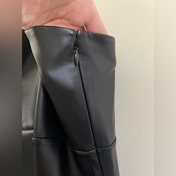 NWT Express Midi Faux Leather Dress in Black - XL - Picture 4 of 11
